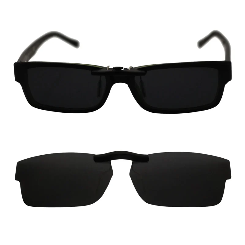 Custom Polarized Clip On Sunglasses For RayBan RB5169 (52mm) 52-16-140 52x16 (Black Color) - Image 5