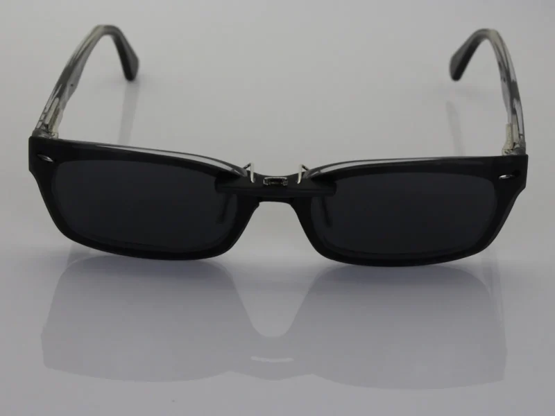 Custom Polarized Clip On Sunglasses For RayBan RB5150 (50 mm) 50-19-135 50x19 (Black Color) - Image 3