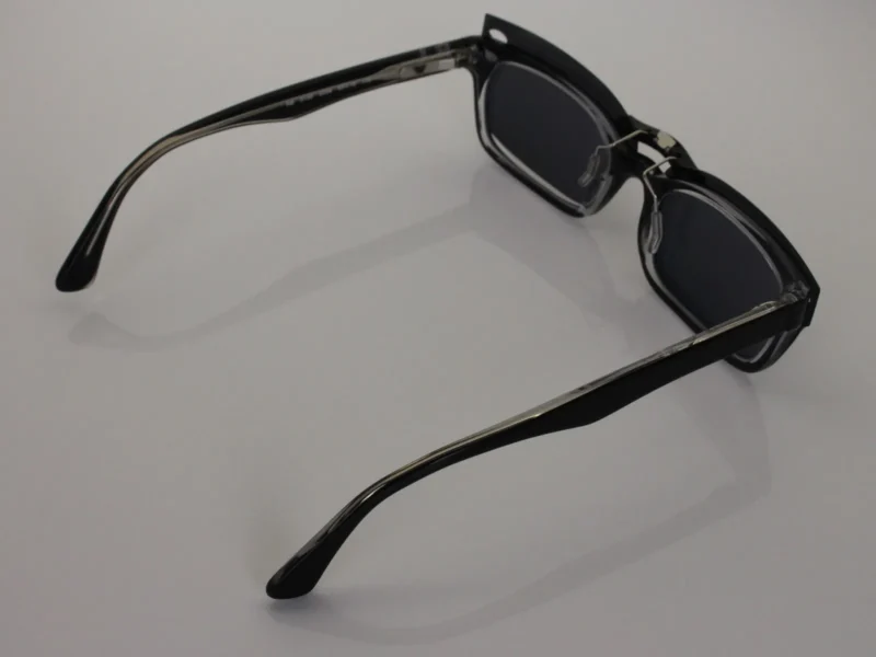 Custom Polarized Clip On Sunglasses For RayBan RB5150 (50 mm) 50-19-135 50x19 (Black Color) - Image 4