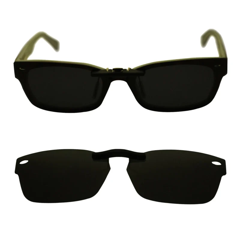 Custom Polarized Clip On Sunglasses For RayBan RB5150 (50 mm) 50-19-135 50x19 (Black Color) - Image 5