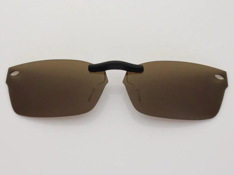 Custom Polarized Clip On Sunglasses For RayBan RB5150 (52mm) 52-19-135 52x19 (Bronze Brown)