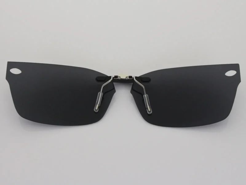 Custom Polarized Clip On Sunglasses For RayBan RB5150 (52mm) 52-19-135 52x19 (Black Color) - Image 2