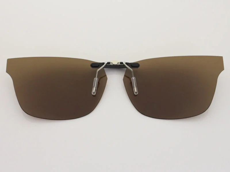 Custom Polarized Clip On Sunglasses For RayBan RB5279 (55mm) 55-18-145 55x18 (Bronze Brown) - Image 2