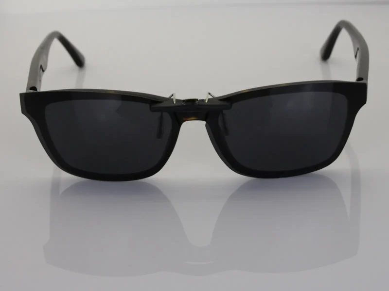 Custom Polarized Clip On Sunglasses For RayBan RB5279 (55mm) 55-18-145 55x18 (Black Color) - Image 3