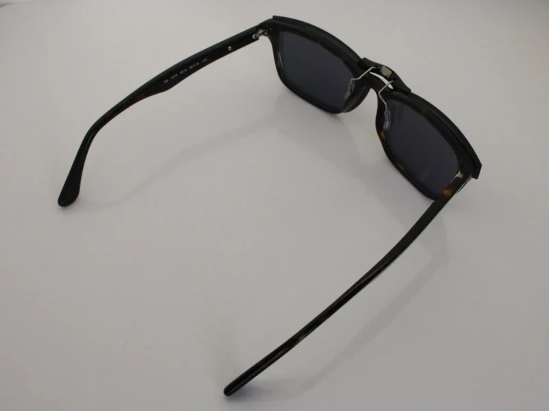 Custom Polarized Clip On Sunglasses For RayBan RB5279 (55mm) 55-18-145 55x18 (Black Color) - Image 4