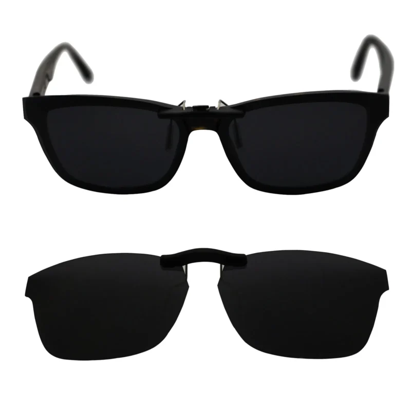 Custom Polarized Clip On Sunglasses For RayBan RB5279 (55mm) 55-18-145 55x18 (Black Color) - Image 5