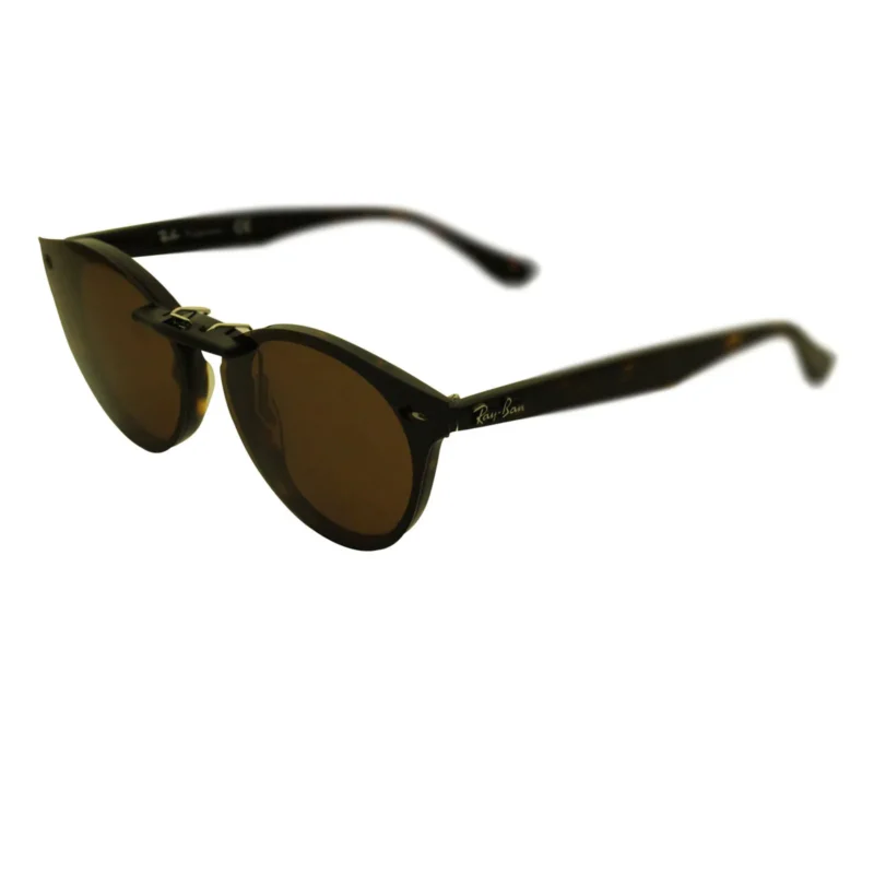 Custom Polarized Clip On Sunglasses For Ray-Ban RB2180V (47mm) 47-21-145 47x21 (Bronze Brown) - Image 4