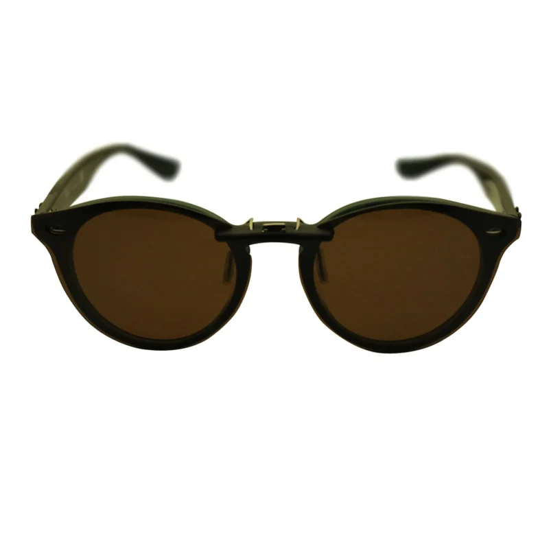 Custom Polarized  Clip On Sunglasses For RayBan RB2180V (49mm) 49-21-145 (Bronze Brown) - Image 3