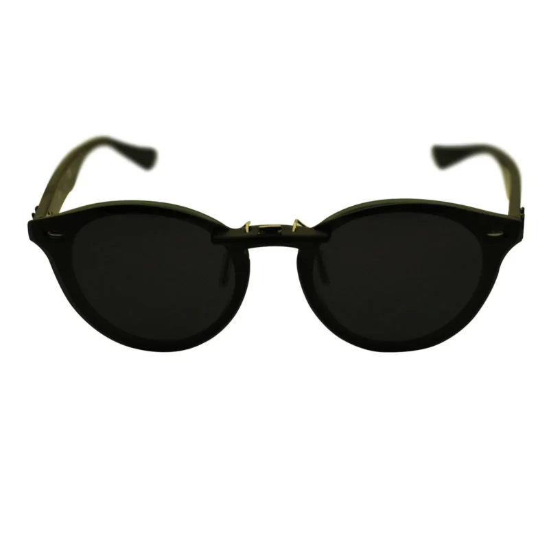 Custom Polarized  Clip On Sunglasses For RayBan RB2180V (49mm) 49-21-145 (Black) - Image 3