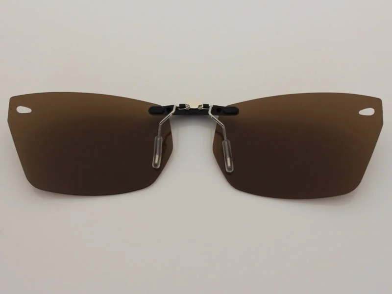 Custom Polarized Clip On Sunglasses For Ray-Ban RB5255 (53mm) 53-16-135 53x16 (Bronze Brown) - Image 2