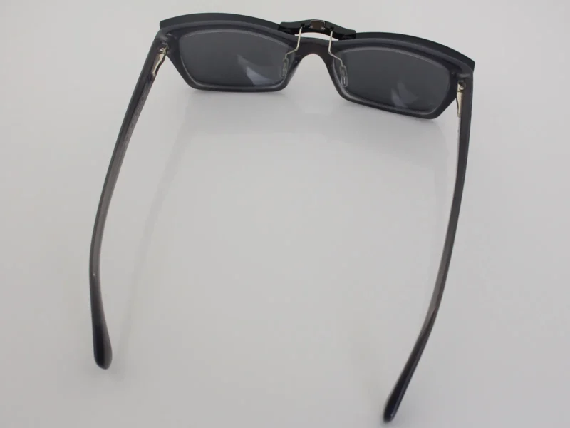 Custom Polarized Clip On Sunglasses For Ray-Ban RB5255 (53mm) 53-16-135 53x16 (Black Color) - Image 4