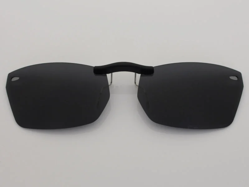 Custom Polarized Clip On Sunglasses For Ray-Ban RB5255 (53mm) 53-16-135 53x16 (Black Color)