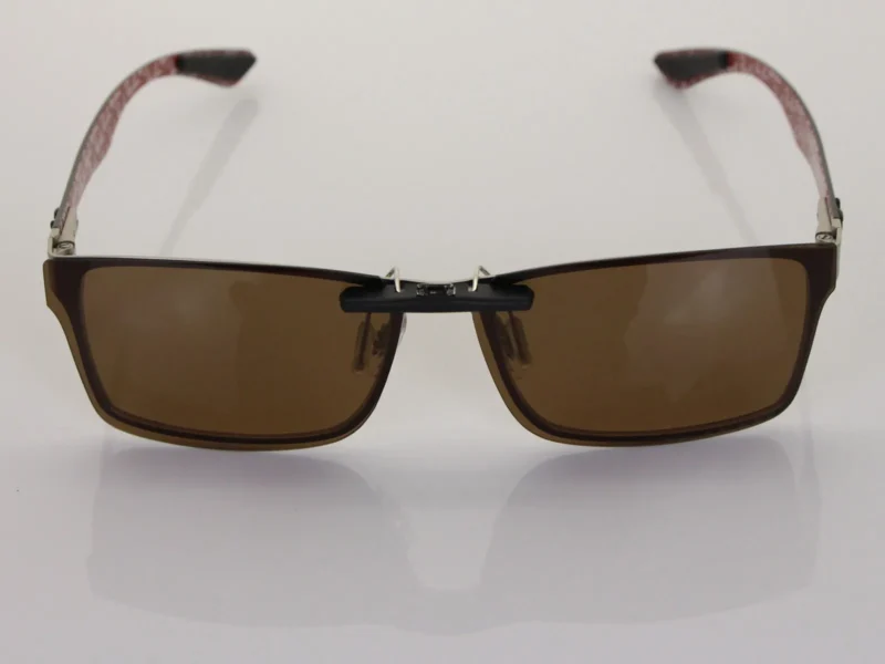 Custom Polarized Clip On Sunglasses For Ray-Ban RB8415 (53mm) 53-17-145 53x17 (Bronze Brown) - Image 3