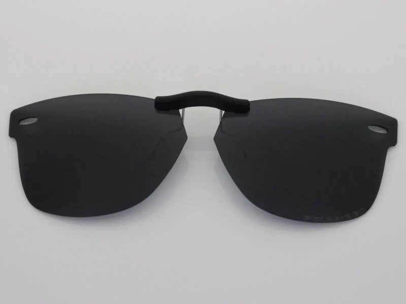 Custom Polarized Clip On Sunglasses For RayBan Wayfarer RB5121 (47mm) 47-22-145 47x22 (Black)