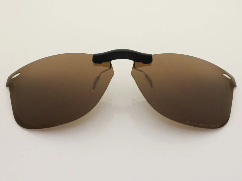 Custom Polarized Clip On Sunglasses For Ray-Ban RB7034 (52mm) 52-19-150 52x19 (Bronze Brown)