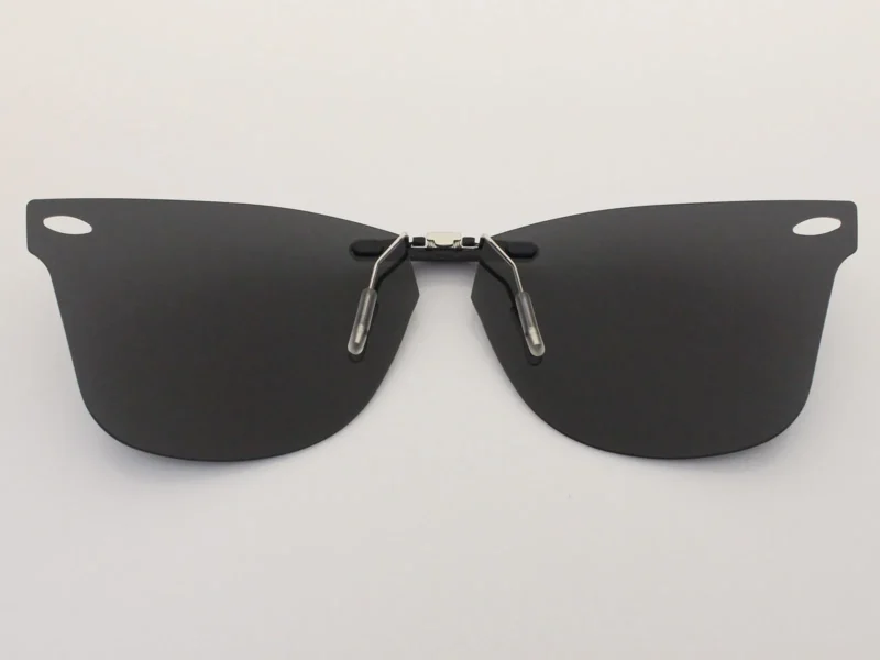 Custom Polarized Clip On Sunglasses For Ray-Ban RB7034 (52mm) 52-19-150 52x19 (Black Color) - Image 2