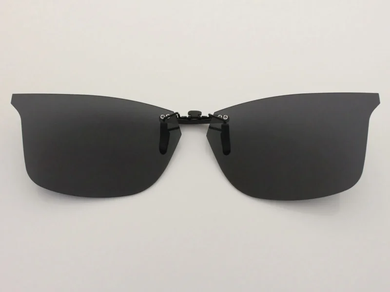 Custom Polarized  Clip On Sunglasses For RayBan RB7047 (56mm) 56-17-145 (Black Color) - Image 2