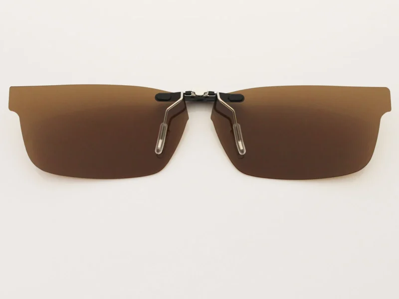 Custom Polarized Clip on Sunglasses For RayBan RB5277 (52mm) 52-17-140 (Bronze Brown) - Image 2