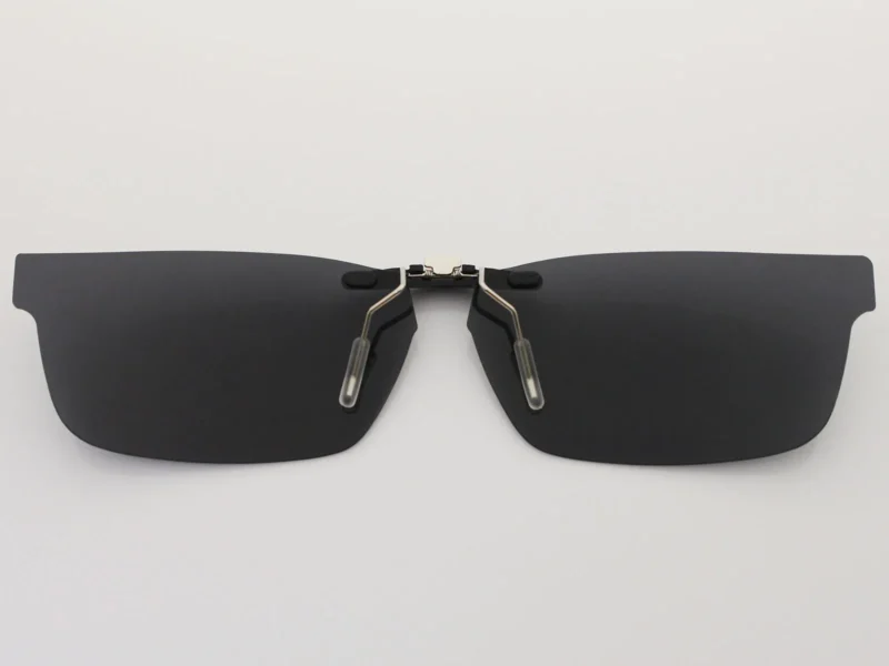 Custom Polarized Clip on Sunglasses For RayBan RB5277 (52mm) 52-17-140 (Black) - Image 2