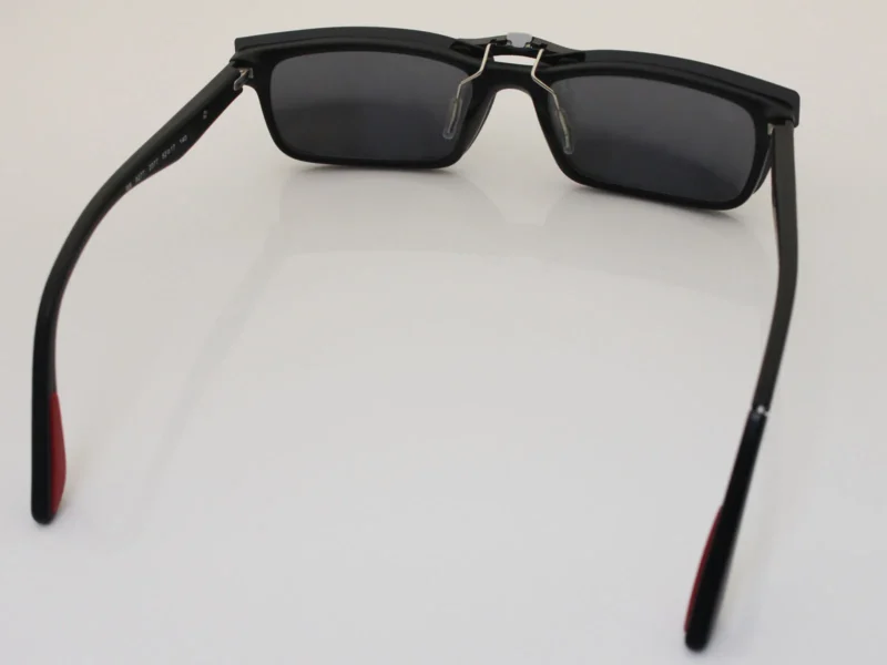 Custom Polarized Clip on Sunglasses For RayBan RB5277 (52mm) 52-17-140 (Black) - Image 4