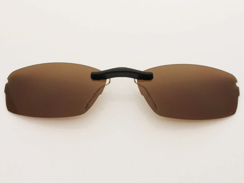 Custom Polarized Clip On Replacement Sunglasses For Oakley Transistor (54mm) 54-18-135 (Bronze Brown)