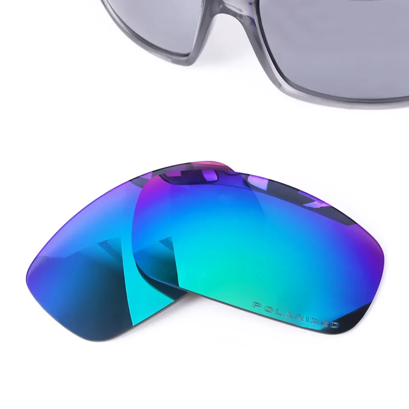 Polarized Replacement Sunglasses Lenses for Spy Optics Logan (Green Mirror) - Image 2