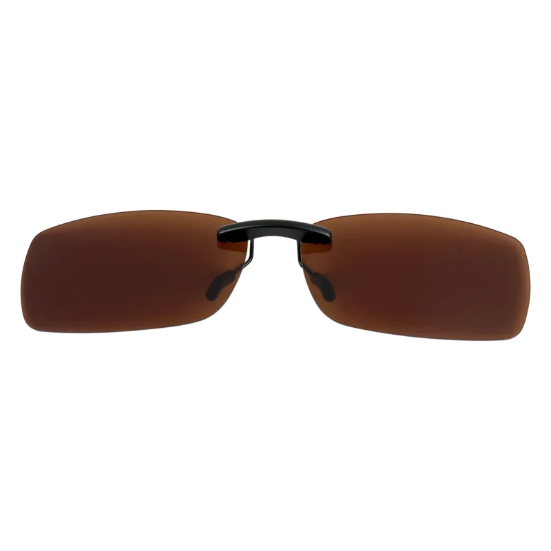 Custom Polarized Clip On Sunglasses for VERSACE 1175-B 1002 53x17 135 (Brown)