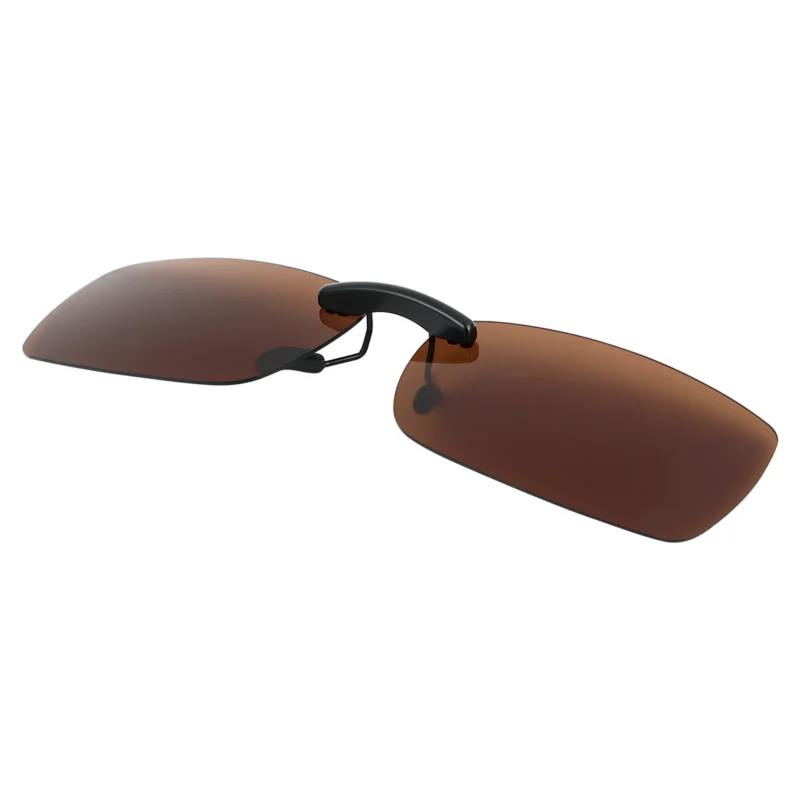 Custom Polarized Clip On Sunglasses for VERSACE 1175-B 1002 53x17 135 (Brown) - Image 2