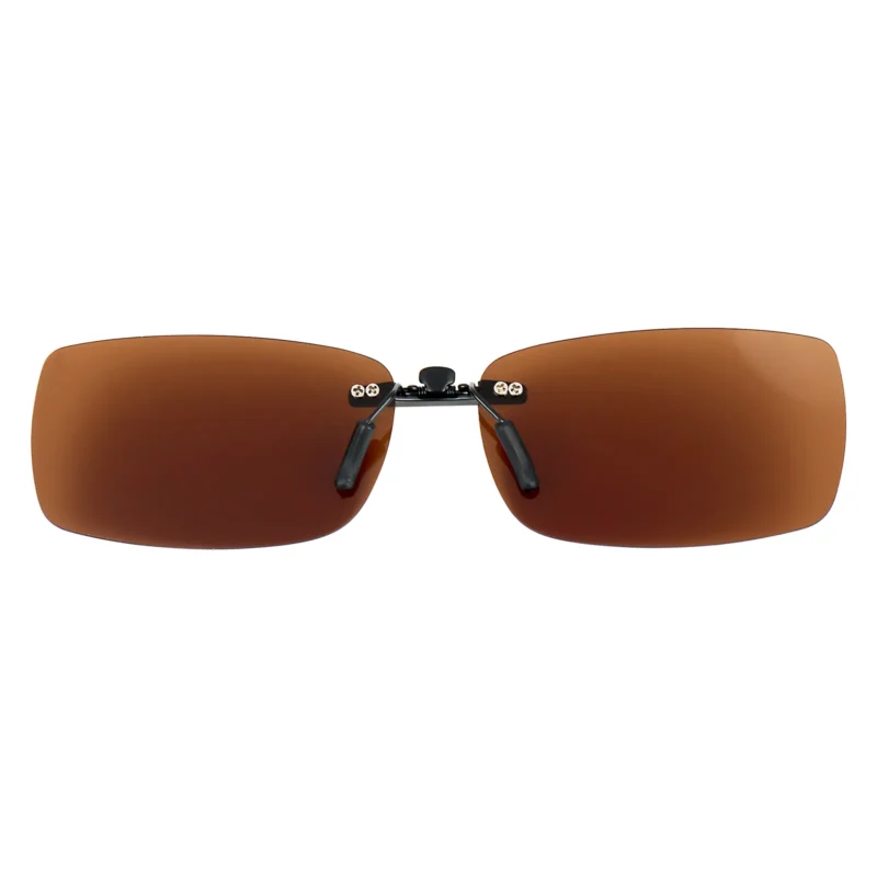 Custom Polarized Clip On Sunglasses for VERSACE 1175-B 1002 53x17 135 (Brown) - Image 3