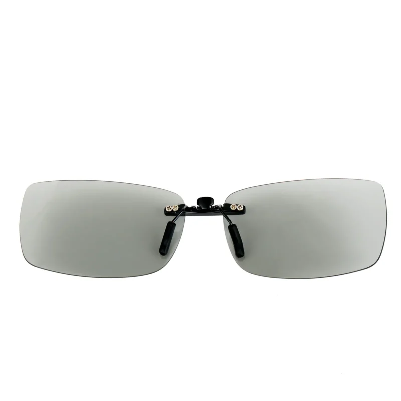 Custom Polarized Clip On Sunglasses for VERSACE 1175-B 1002 53x17 135 (Transparent) - Image 3