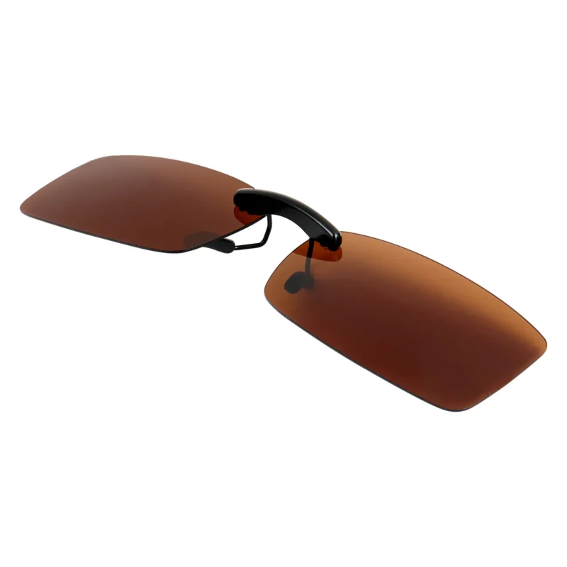 Custom Polarized Clip On Sunglasses for VERSACE 1163-M 1252 52x16 135 (Brown) - Image 2