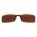 Custom Polarized Clip On Sunglasses for VERSACE 1163-M 1252 52x16 135 (Brown)