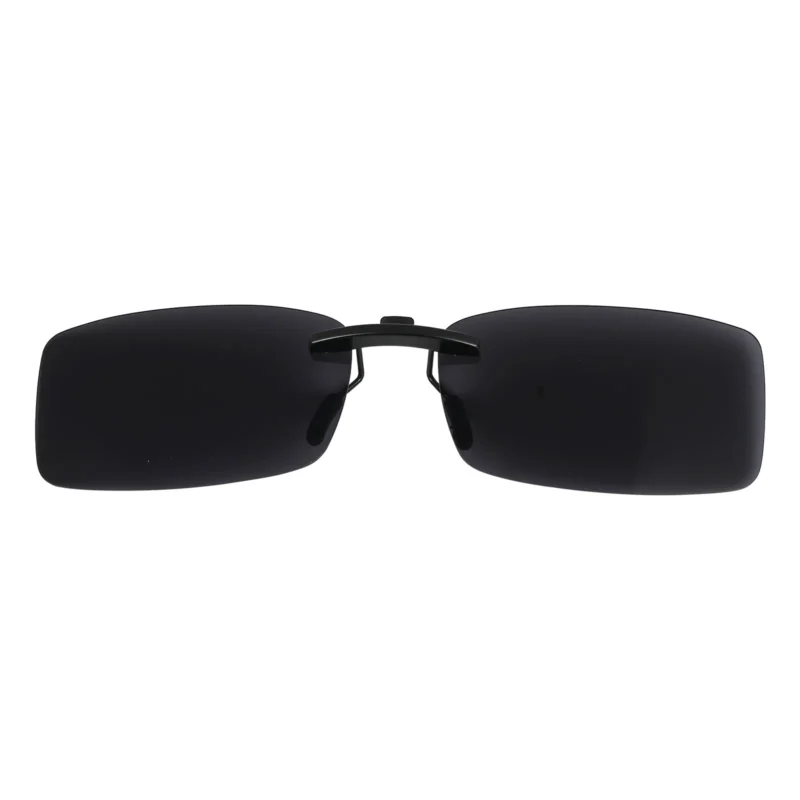 Custom Polarized Clip On Sunglasses for VERSACE 1163-M 1252 52x16 135 (Black)